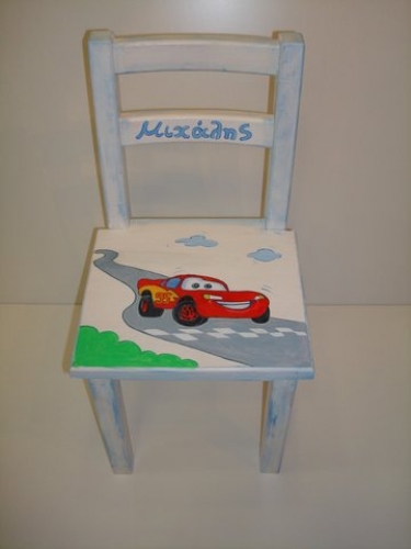 Hand-painted Children's Chair Cars