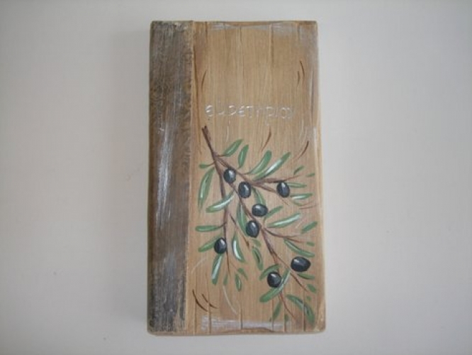 Hand Painted Wooden Address Book