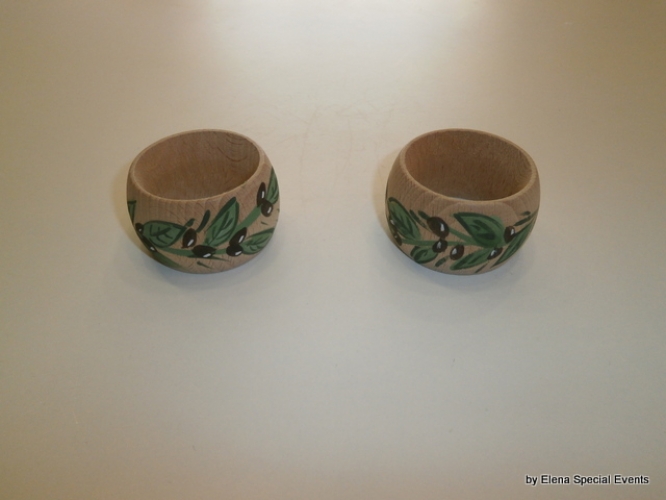 Hand-painted Wooden Rings for Nupkins