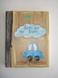 Hand-painted Wooden Christening Wish Books,leather striped.