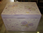 Hand-painted Wooden Toy Boxes