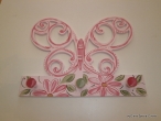 Hand-painted wooden hanger “butterfly”.