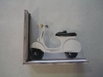 Hand-painted wooden book stand “scooter”.