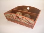 Hand painted Wooden Bread Case