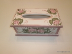 Hand-painted Wooden Tissue Case.