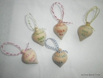 Hand-painted Wooden Spinners for Christening Favors