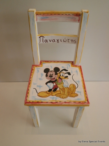 Hand-painted Children's Chairs Mickey