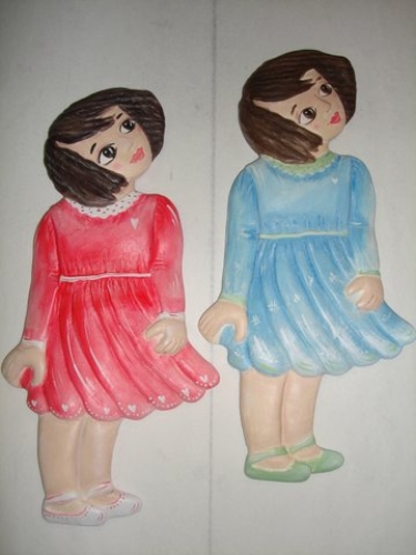 Handmade ceramic figurine “little girl”.