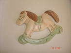 Hand-painted Ceramic Carousel for Christening favors.