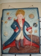Hand-painted Ceramic Repousse plate Little Prince.